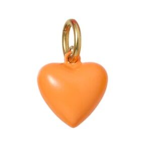 Roxanne Assoulin The Mini Puffy Heart Charm - Persimmon